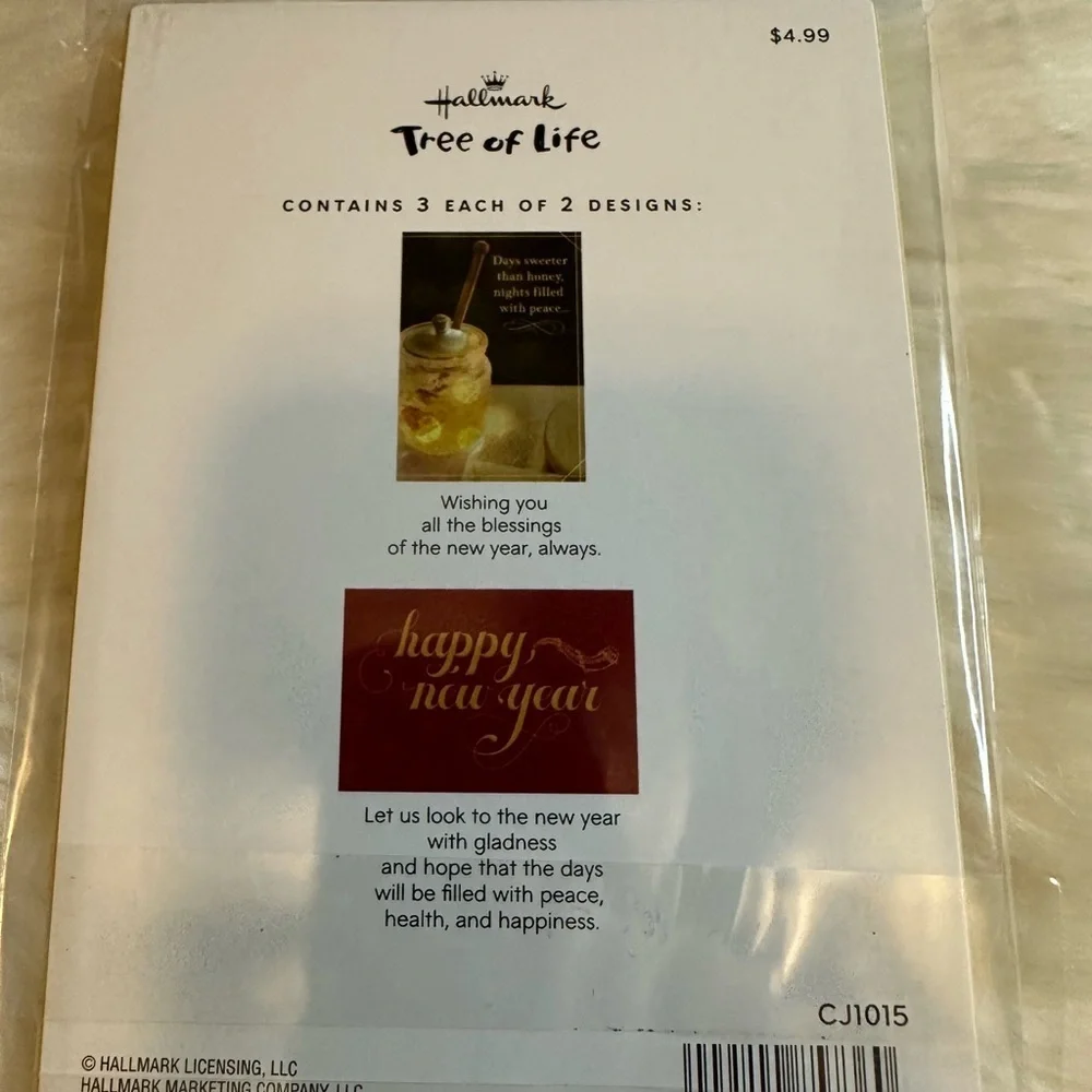 🩷5/$10 Jewish New Year Cards with Honey Jar Design